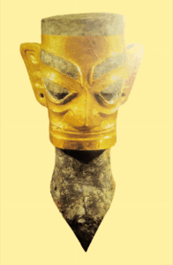 Pre-Qin Gold and Silver Artifacts: The Mysterious Sanxingdui Golden Scepter 三星堆金面罩(1)
